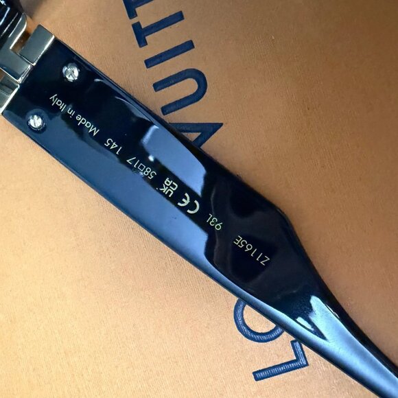 LOUIS VUITTON Acetate 1.1 Millionaires Sunglasses Black - Picture 4 of 11